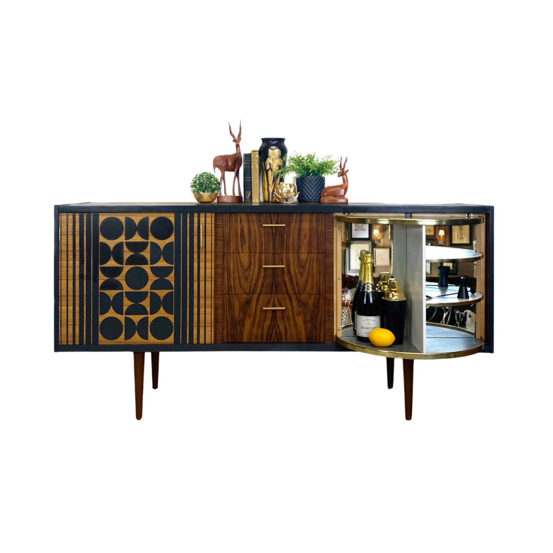 Mid century modern cocktail sideboard