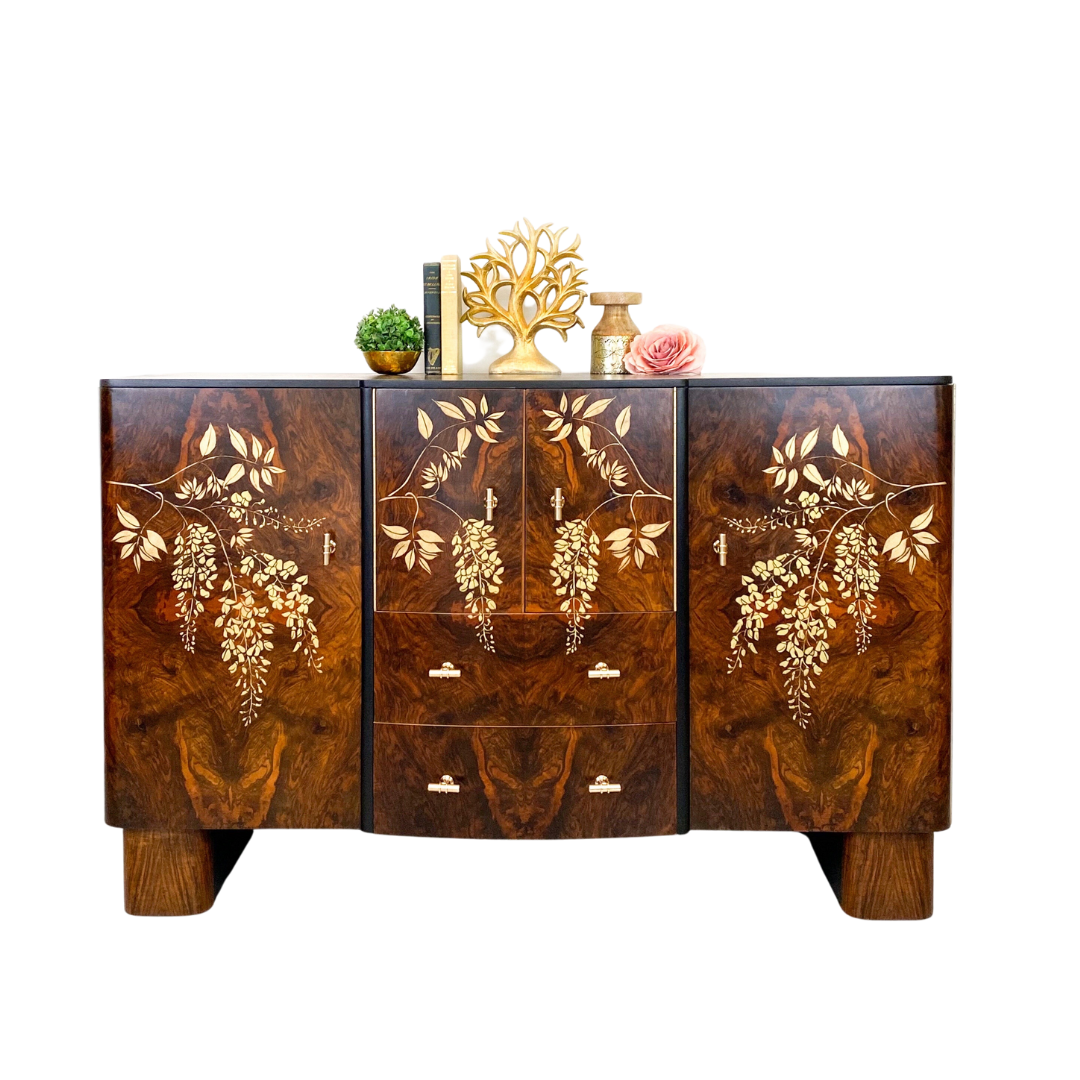 Art Deco style drinks sideboard